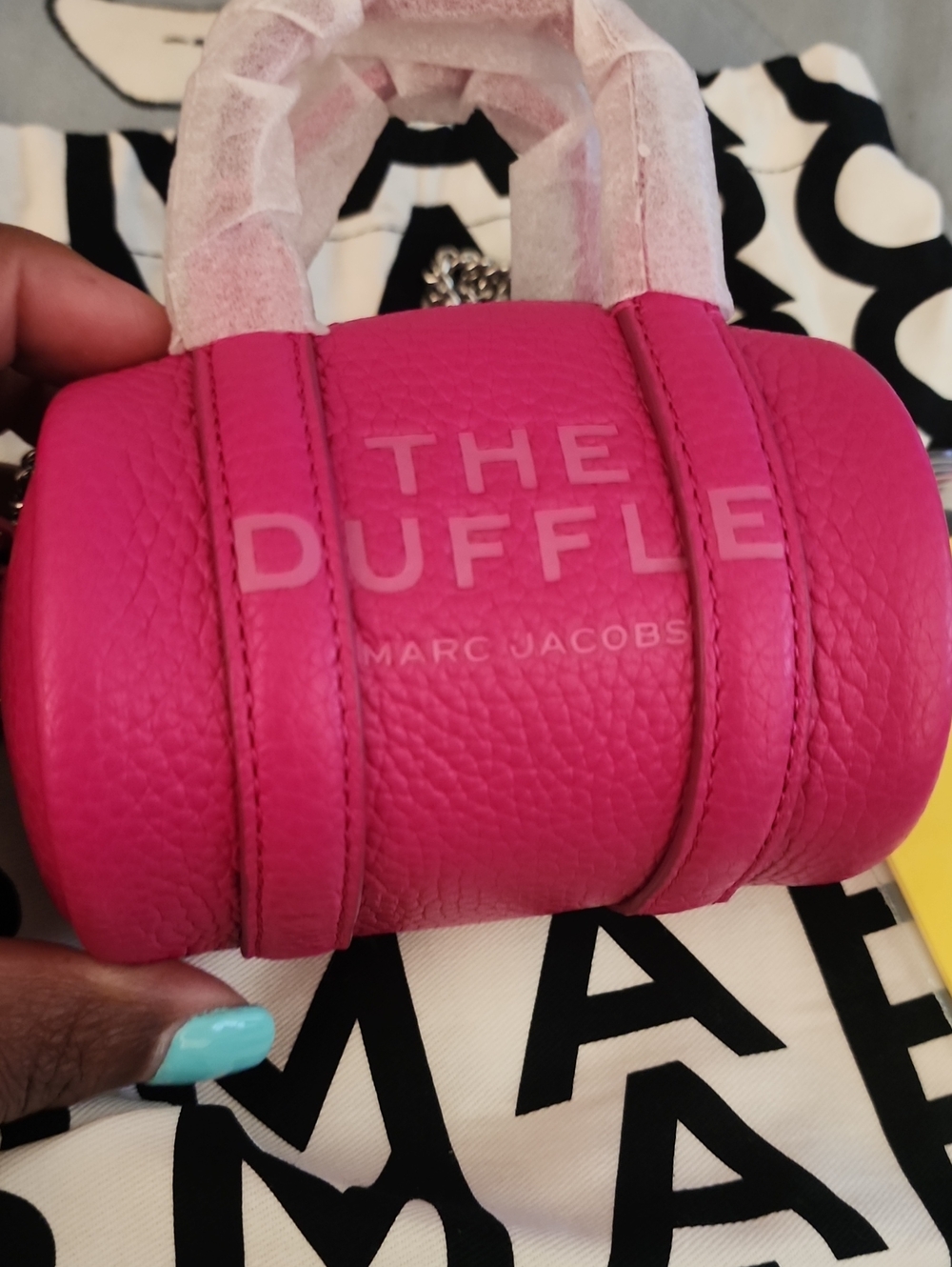 NWT Marc Jacobs The Duffle Mini Satchel — Fuchsia Pink - Picture 7 of 7